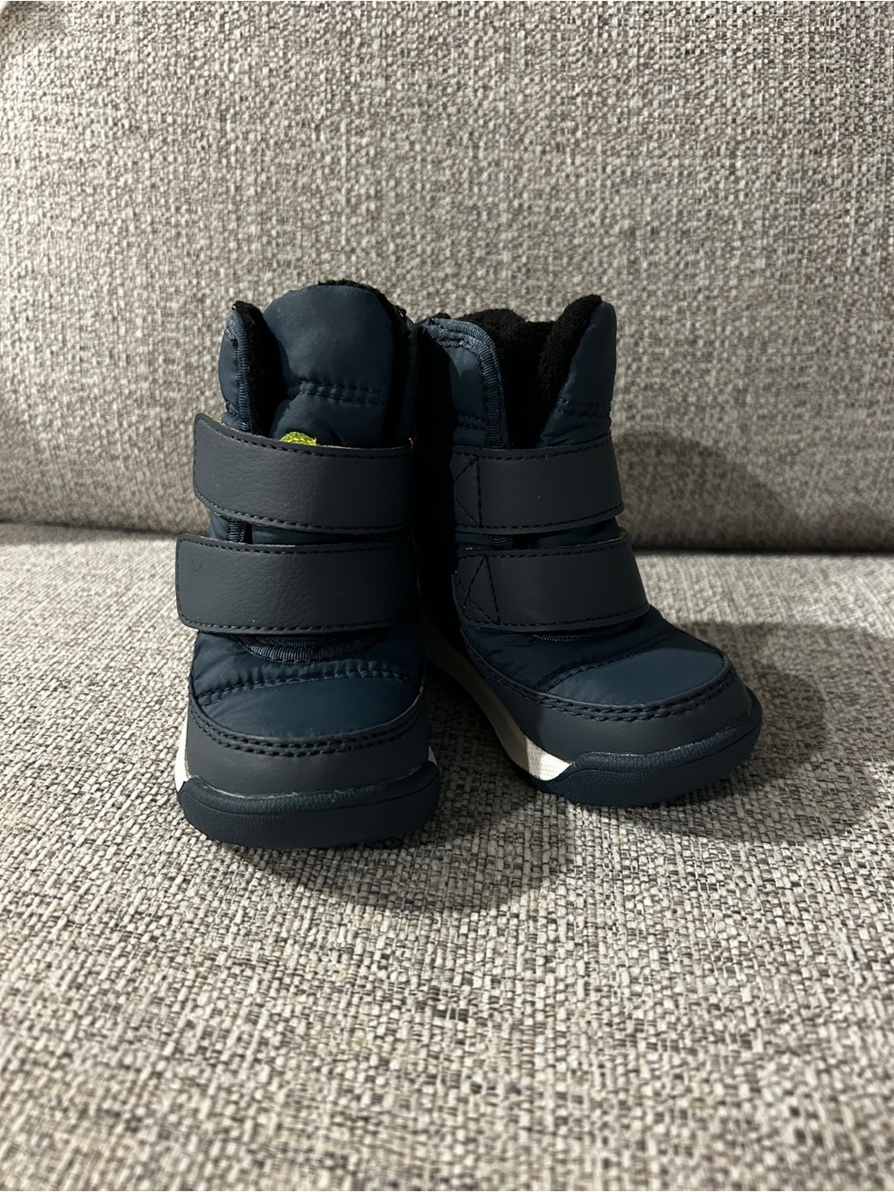 Sorel Toddler Navy Blue Winter Boots with Hook-and-Loop Straps